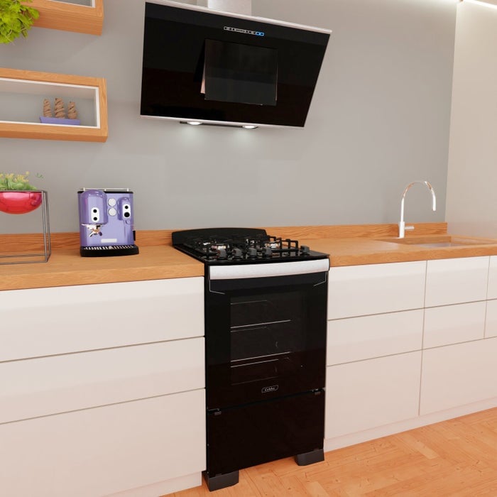 COCINA A GAS COLDEX 4 HORNILLAS 52CM CX527N PLUS NEGRO - 4
