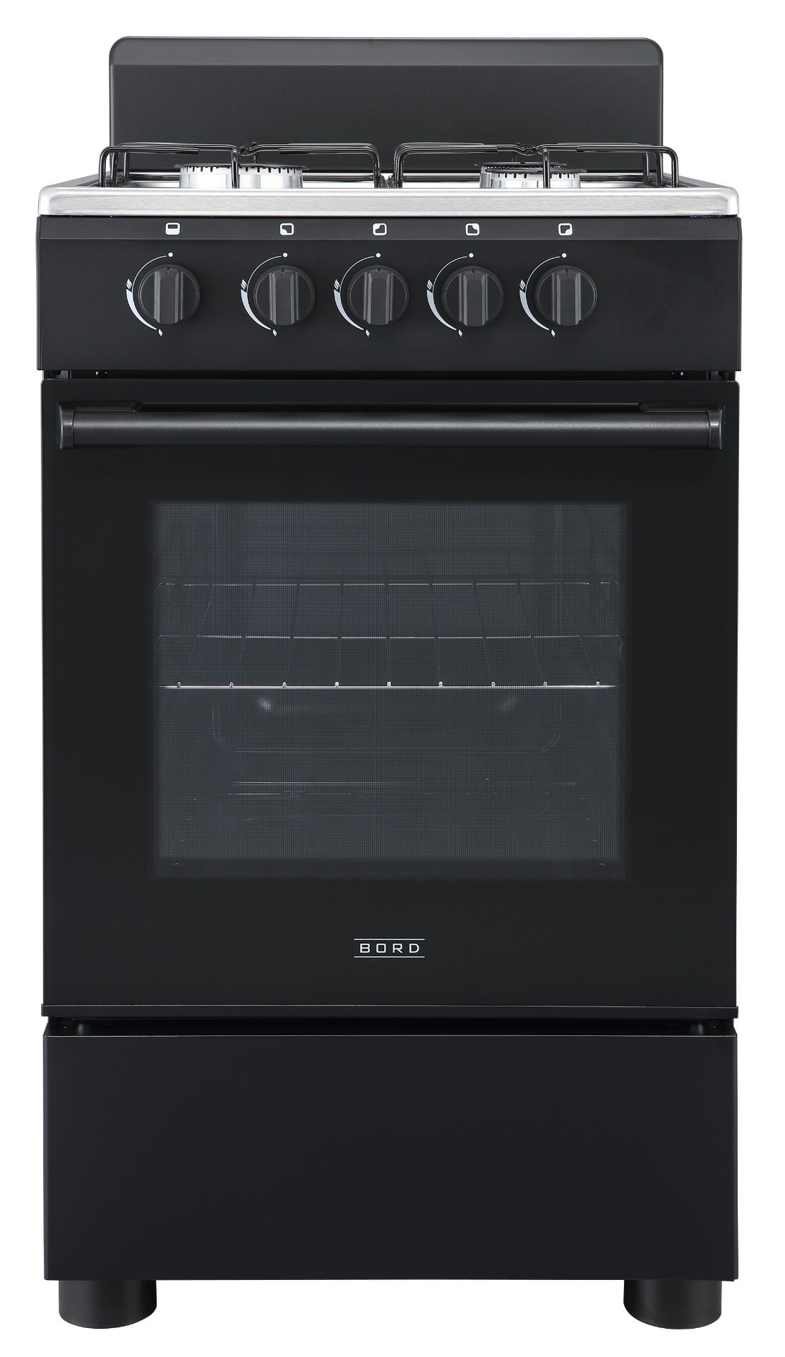 COCINA BORD 20' 4 HORNILLAS GAS NATURAL NEGRO - 2