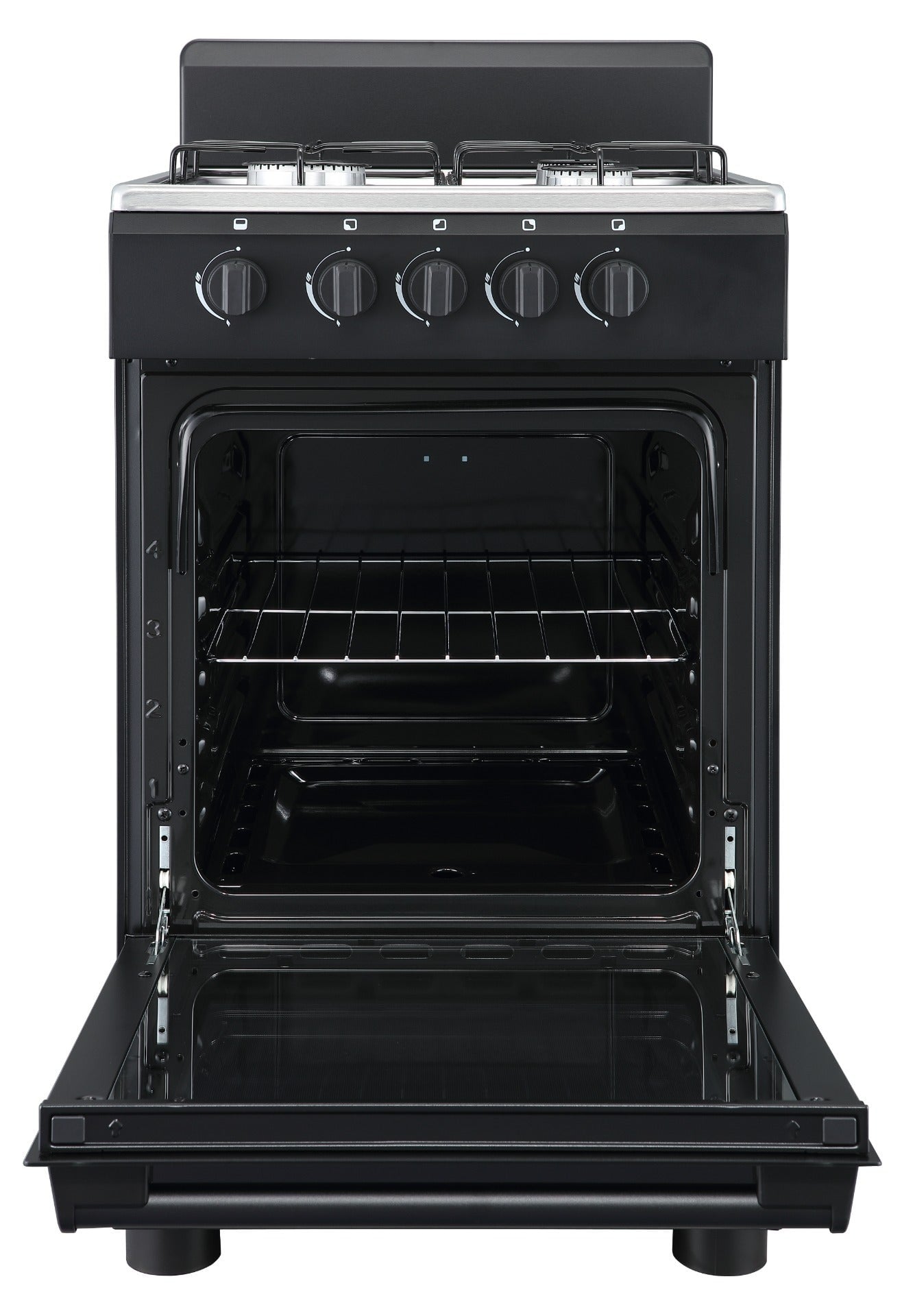 COCINA BORD 20' 4 HORNILLAS GAS NATURAL NEGRO - 3