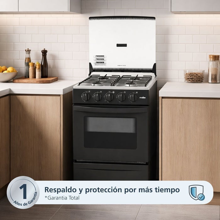 COCINA DE PISO MABE A GAS 51CM EMP2000AN0 NEGRO - 8