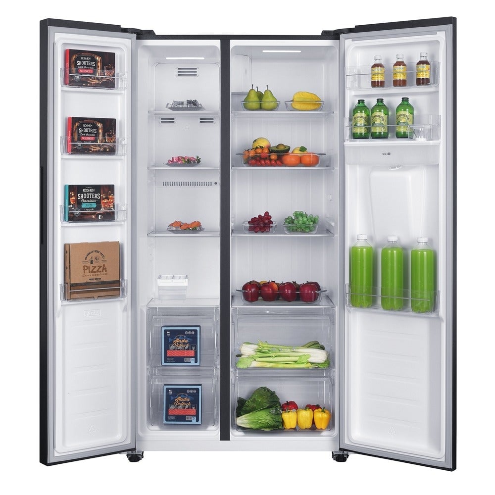 REFRIGERADORA MABE 436LT SIDE BY SIDE NO FROST MSD480LMRPS0 NEGRO ACERO - 3