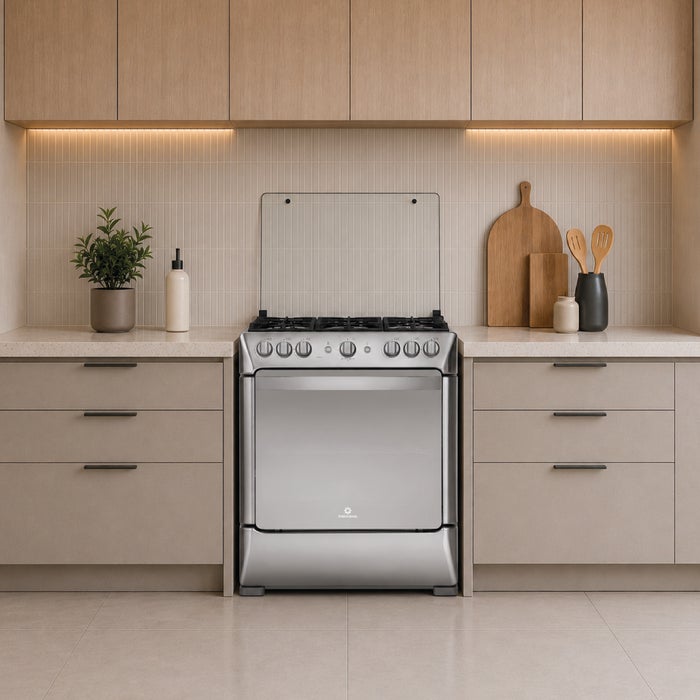 COCINA INDURAMA 6 HORNILLAS PARMA CROMA - 9