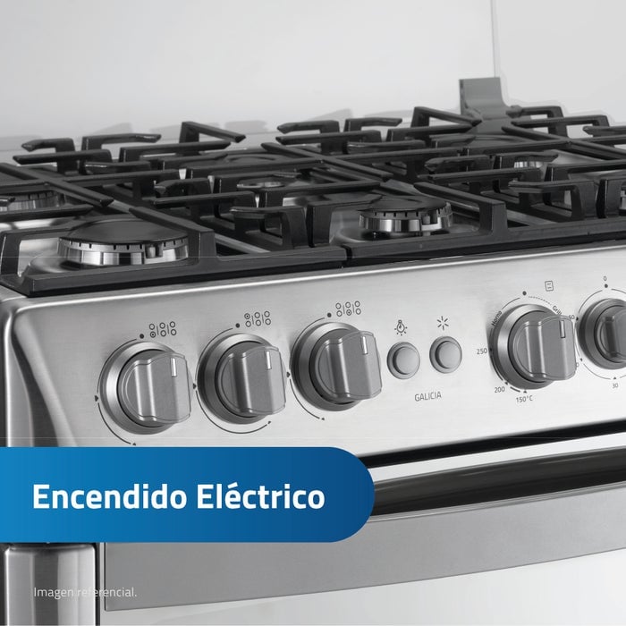 COCINA INDURAMA 6 HORNILLAS GALICIA CROMA - 5