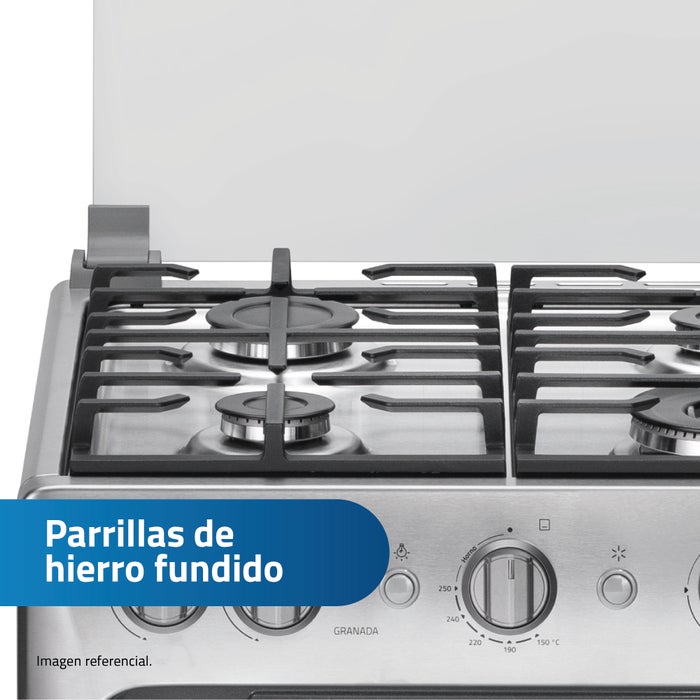 COCINA INDURAMA 4 HORNILLAS GRANADA CROMA - 4