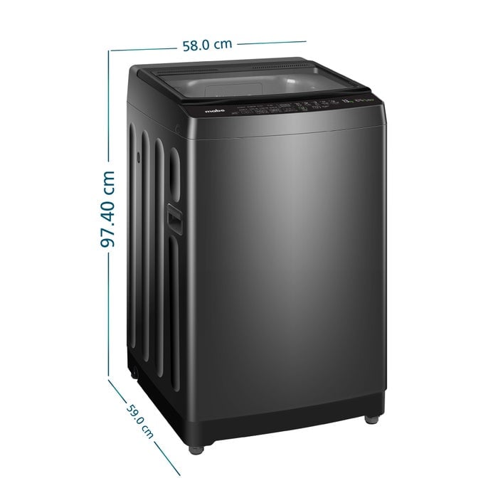 LAVADORA MABE 13KG AQUA CARE AUTOMÁTICA DIAMOND LMAP3120WDGBB0 GRAY - 3