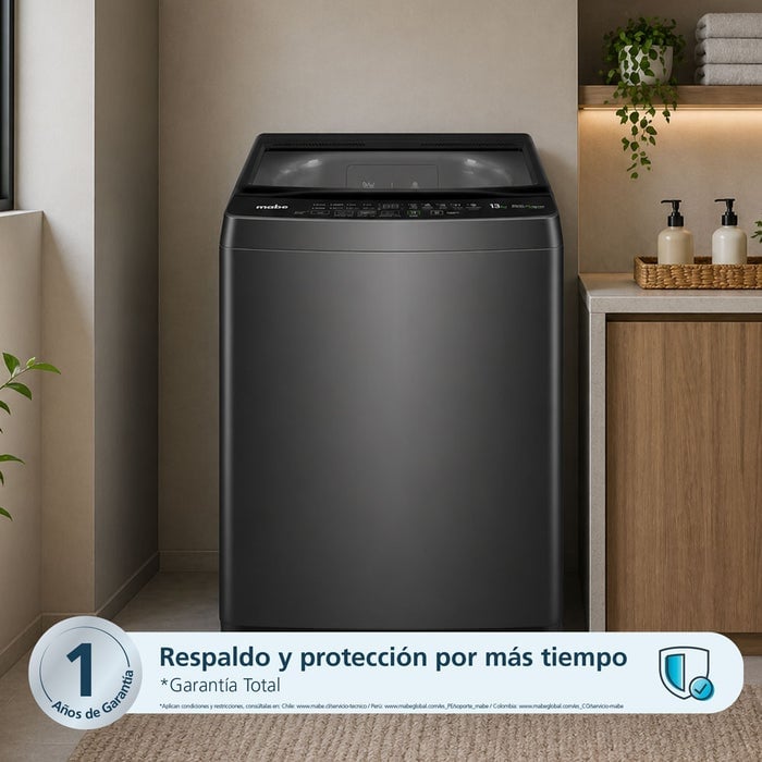 LAVADORA MABE 13KG AQUA CARE AUTOMÁTICA DIAMOND LMAP3120WDGBB0 GRAY - 4