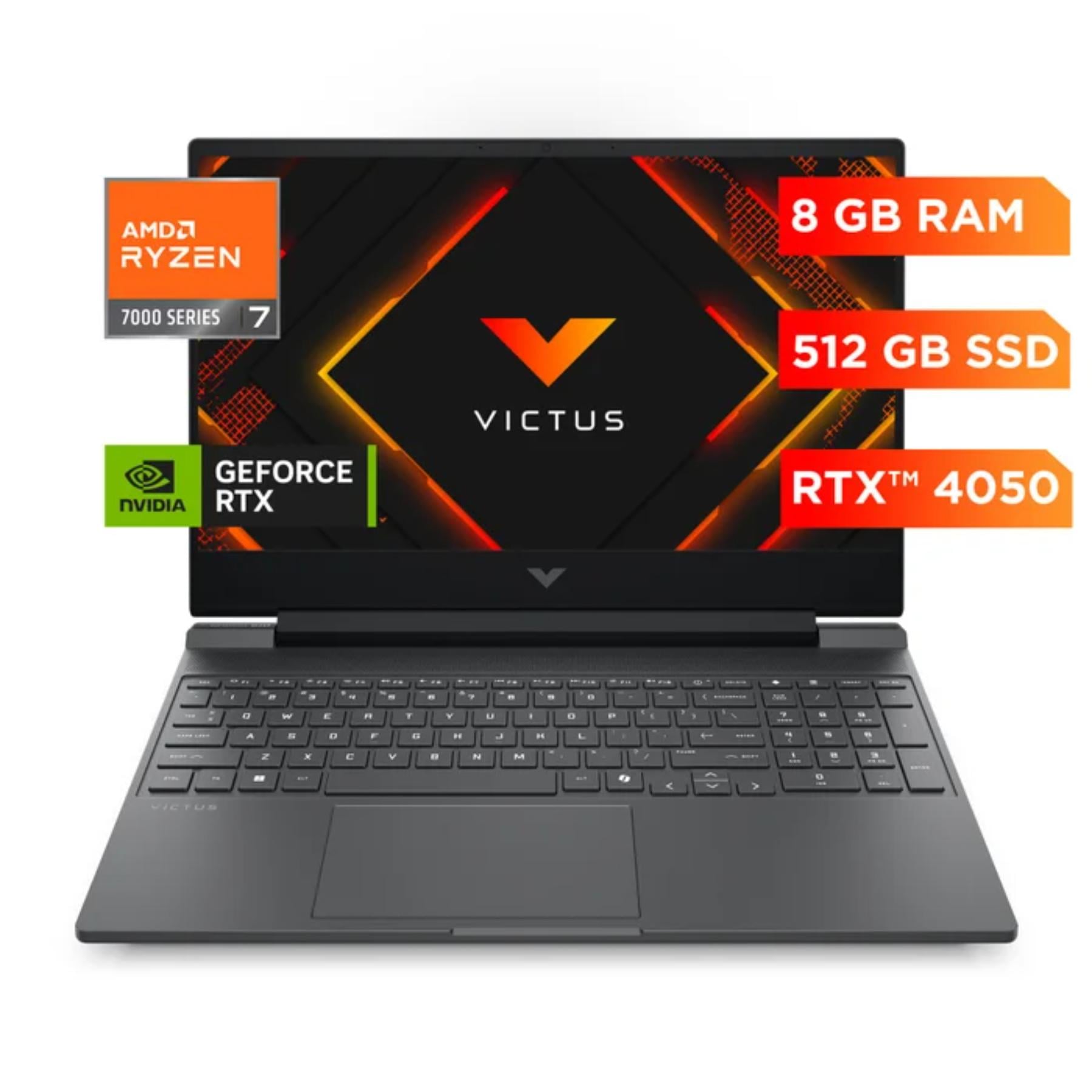 LAPTOP GAMER HP VICTUS 15.6' AMD RYZEN 7 512GB 8GB GEFORCE RTX 4050 15-FB3049LA - 1