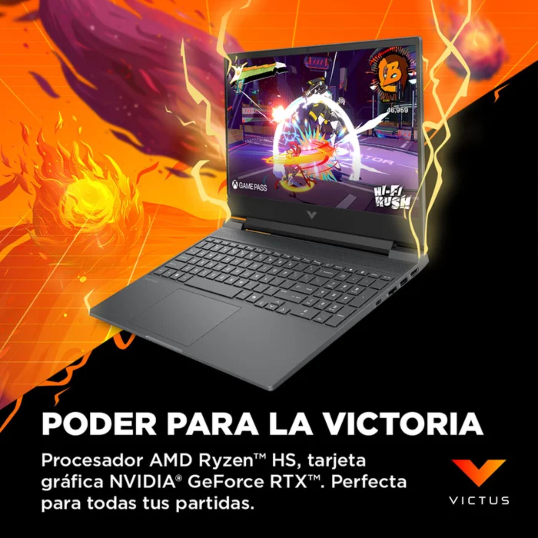 LAPTOP GAMER HP VICTUS 15.6' AMD RYZEN 7 512GB 8GB GEFORCE RTX 4050 15-FB3049LA - 8
