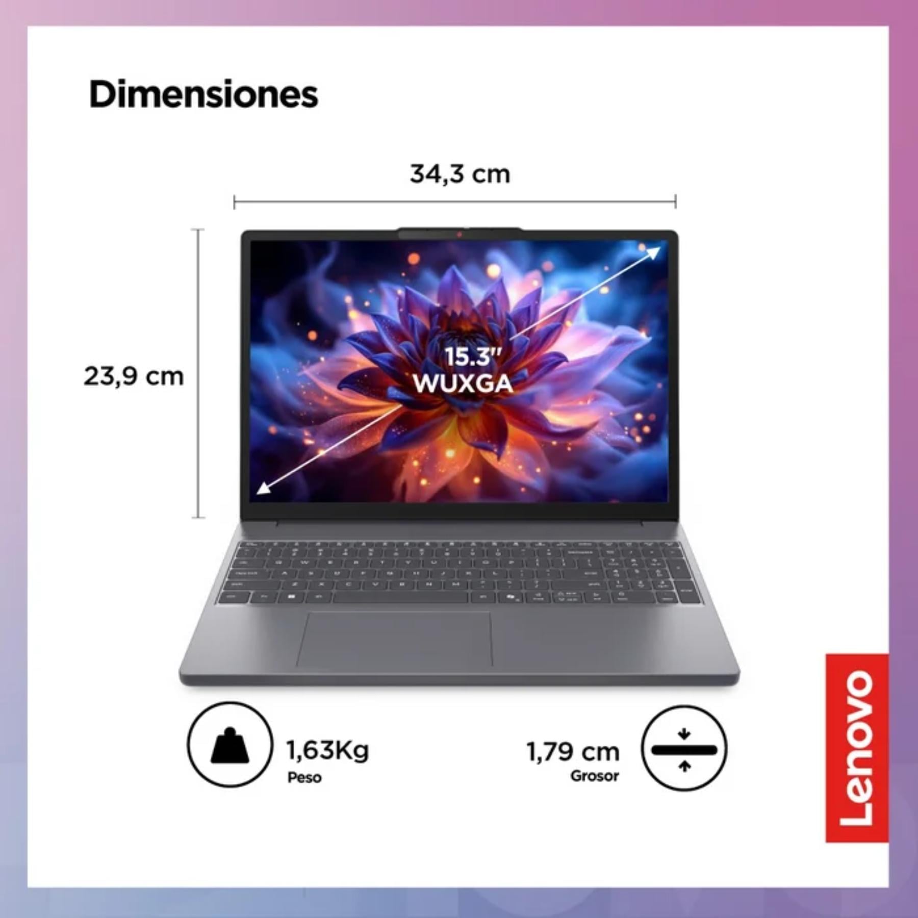 LAPTOP LENVO IA IDEAPAD SLIM 3 15.3' INTEL CORE 5 8GB 512GB SSD - 2