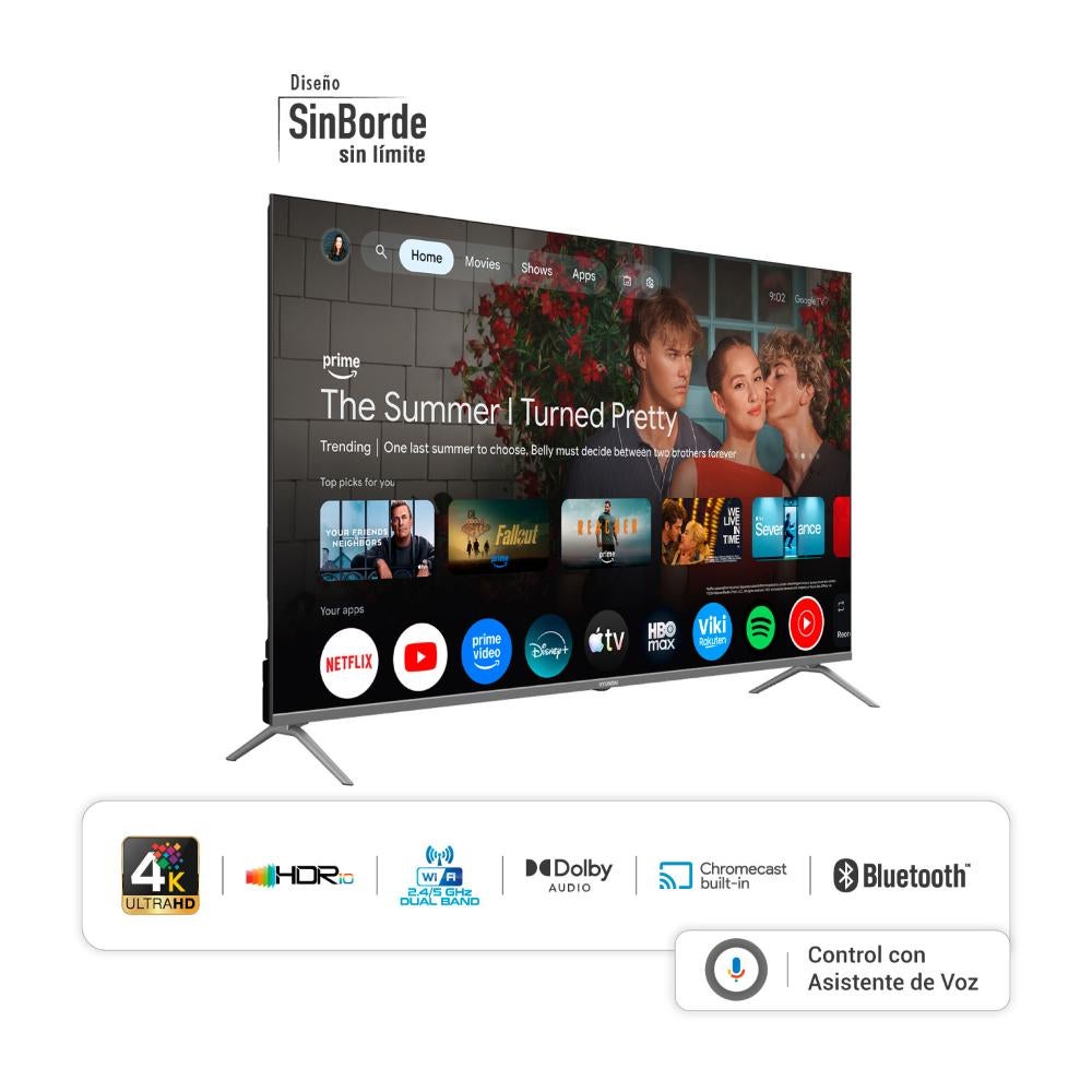 TV HYUNDAI 60' QLED 4K UHD GOOGLE TV HYLED6005QG - 2