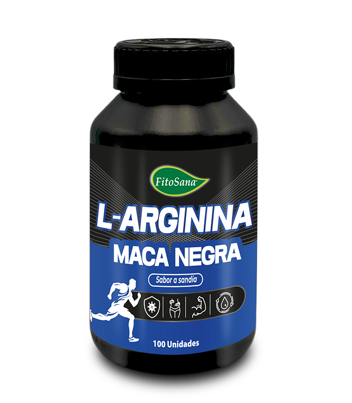 L-ARGININA CON MACA NEGRA FITOSANA - FRASCO 100U - 1