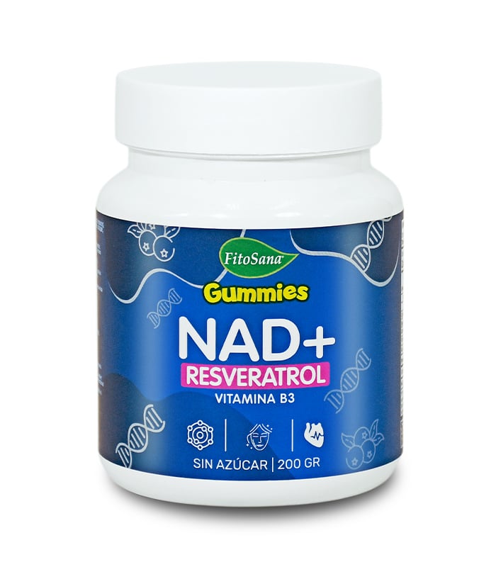 GUMMIES NAD+ RESVERATROL VITAMINA B3 FITOSANA - GOMITAS FUNCIONALES CON UVA MAIZ MORADO Y GRANADA 200G - 1