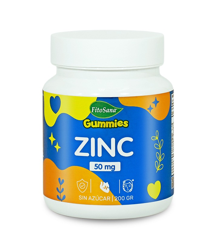 GUMMIES ZINC 50 MG FITOSANA - GOMITAS FUNCIONALES CON ZINC SABOR A COLA NEGRA 200G - 1