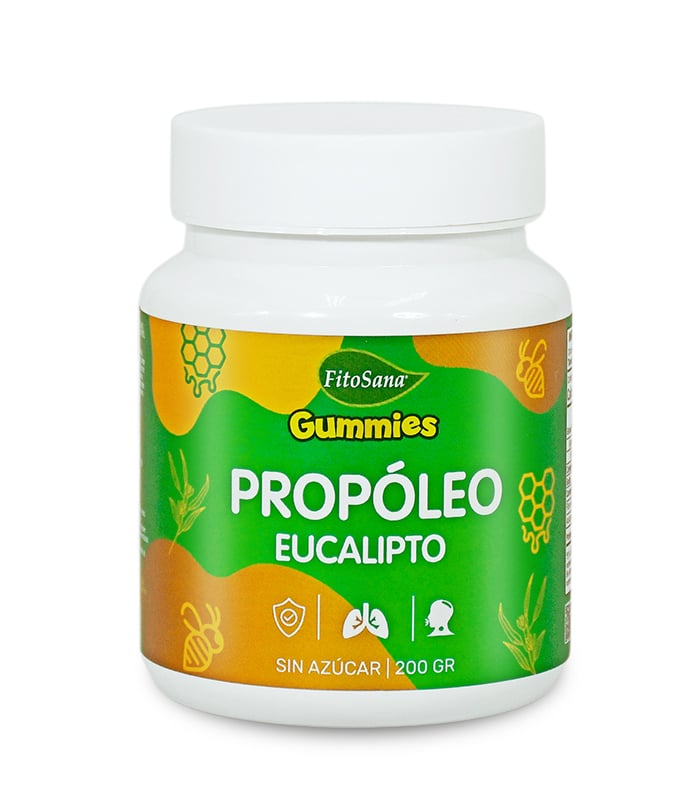 GUMMIES PROPOLEO EUCALIPTO FITOSANA - GOMITAS FUNCIONALES CON MIEL DE ABEJAS Y PROPOLEO SABOR A MENTOL EUCALIPTOL 200G - 1