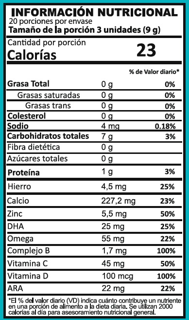 GUMMIES KIDS MULTIVITAMINAS FITOSANA - GOMITAS FUNCIONALES CON CALCIO ZINC DHA ARA OMEGA 3 SABOR NARANJA 200G - 2