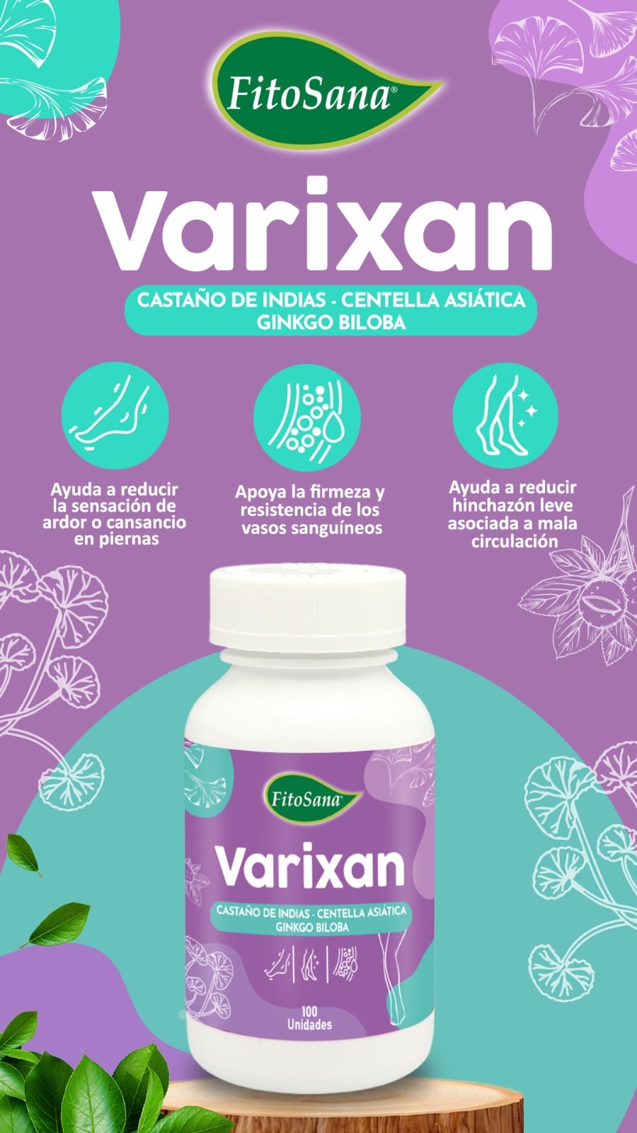 VARIXAN FITOSANA - FRASCO 100U - 2