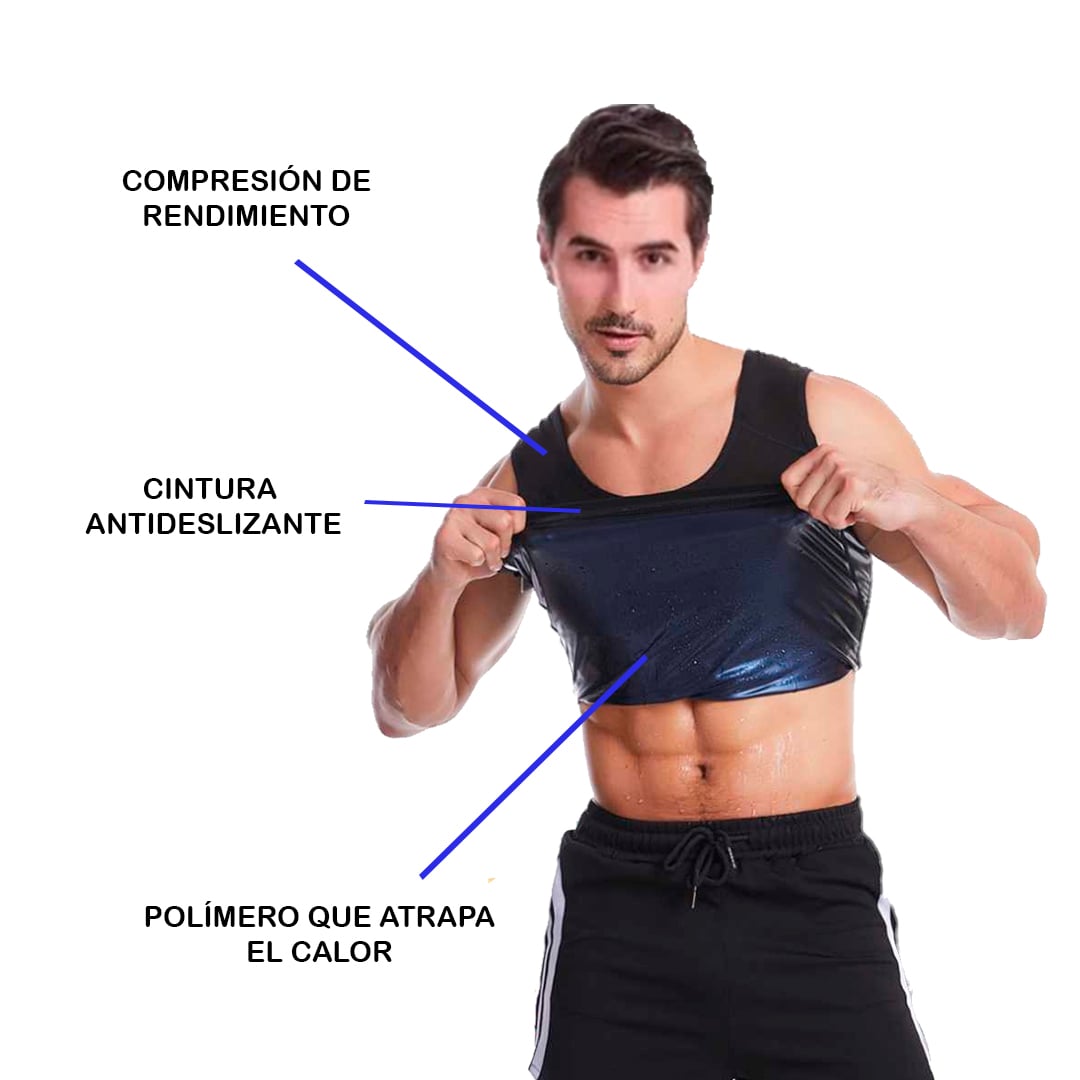 CHALECO MOLDEADOR DE SAUNA PARA HOMBRE - 1