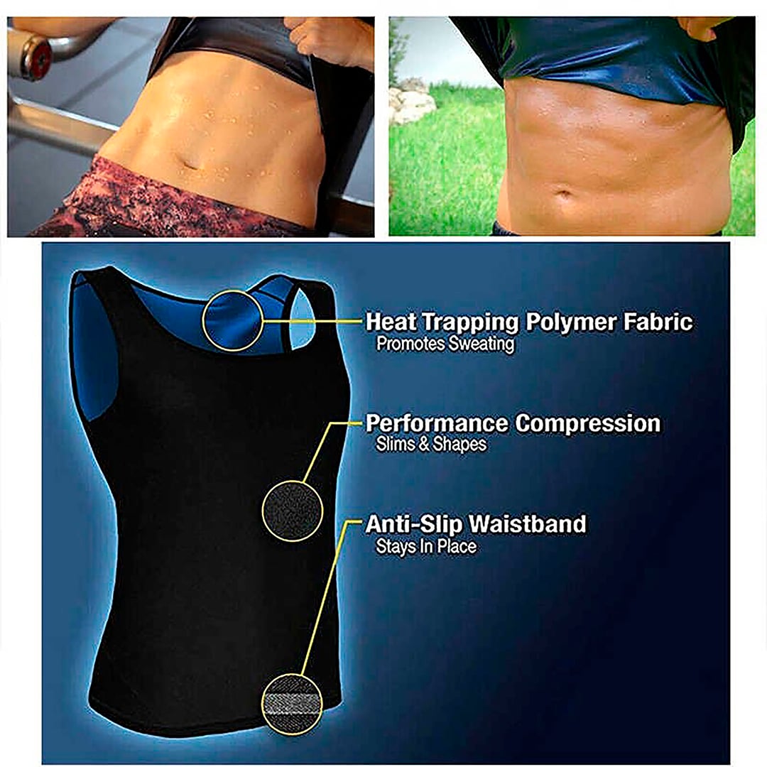 CHALECO MOLDEADOR DE SAUNA PARA HOMBRE - 4