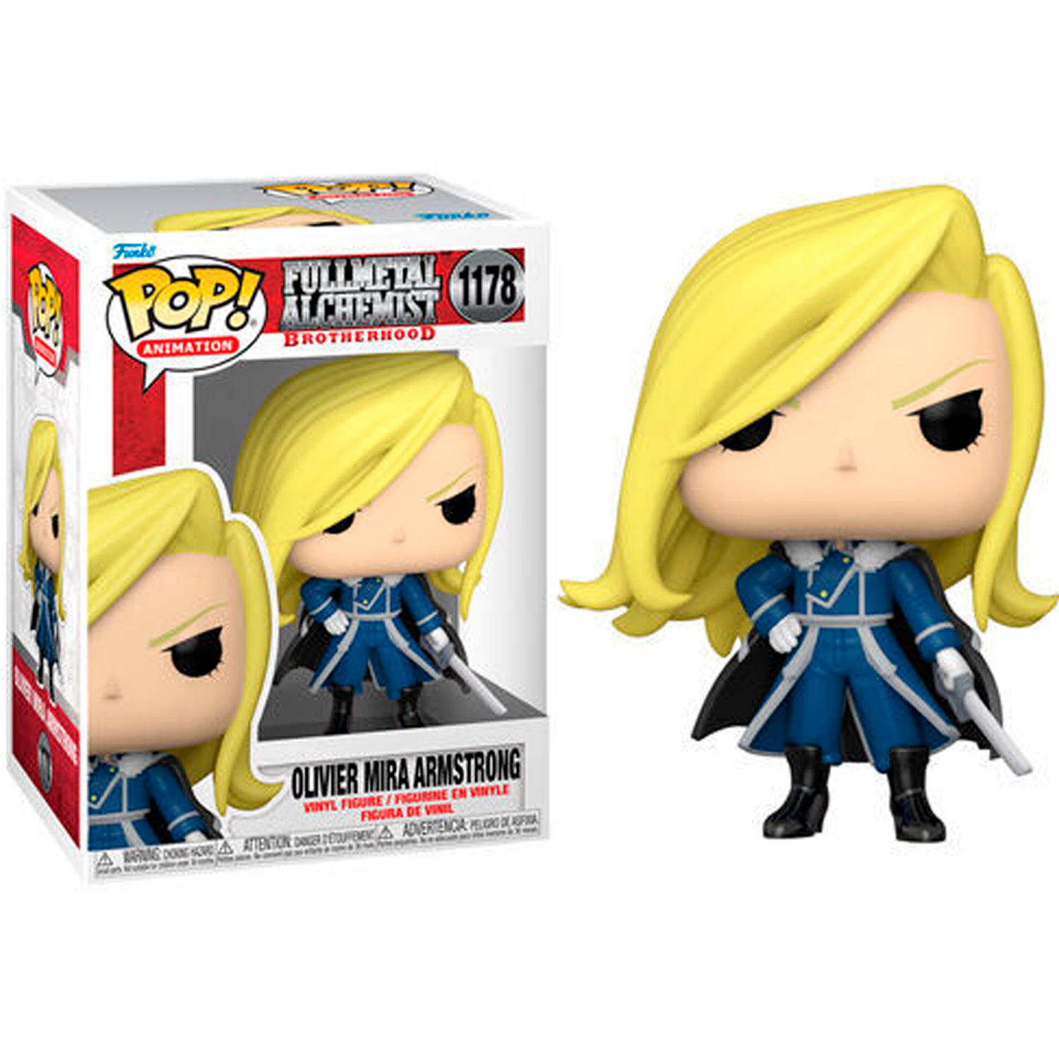 FIGURA FUNKO POP! ANIMATION FULLMETAL ALCHEMIST BROTHERHOOD OLIVIER MIRA ARMSTRONG #1178 - 1