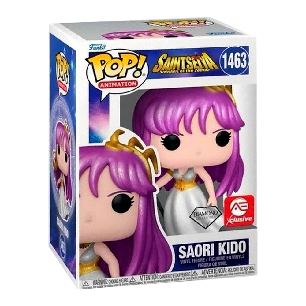 FIGURA COLECCIONABLE FUNKO POP! SAINT SEIYA SAORI KIDO #1463 DIAMOND AE EXCLUSIVE (ATHENA LOS CABALLEROS DEL ZODIACO) - 1