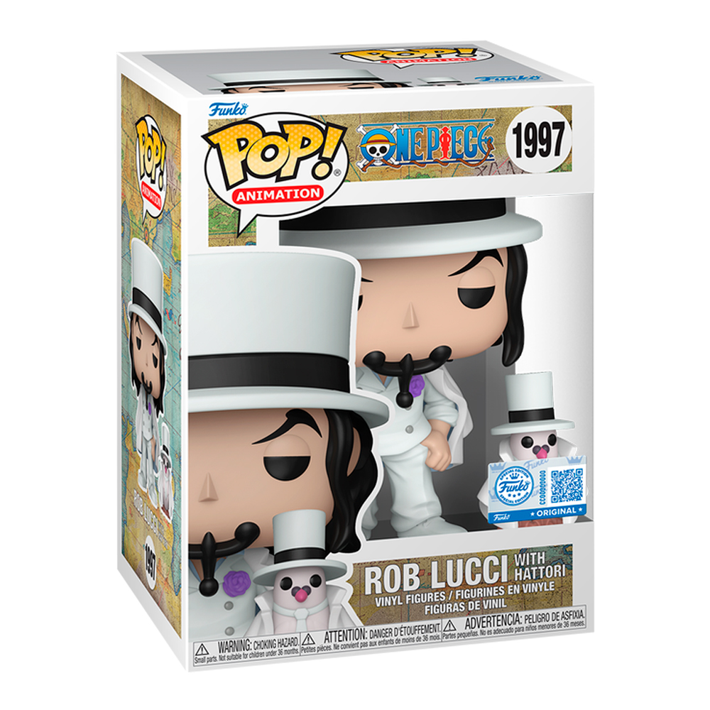 FUNKO POP ANIME: ONE PIECE - ROB LUCCI WITH HATTORI #1997 - 1