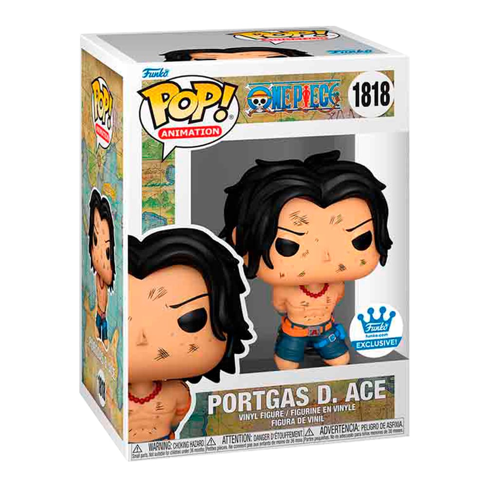 FUNKO POP! ANIME: ONE PIECE - PORTGAS D ACE - FUNKOSHOP EXCLUSIVE  #1818 - 1