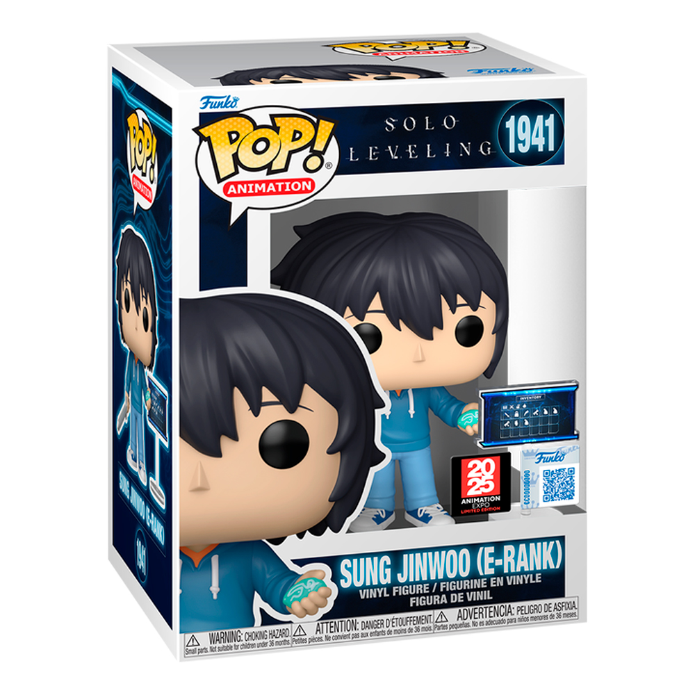 FUNKO POP! ANIME: SOLO LEVELING - SUNG JIN WOO RANGO E EXCLUSIVO ANIMATION EXPO #1941 - 1