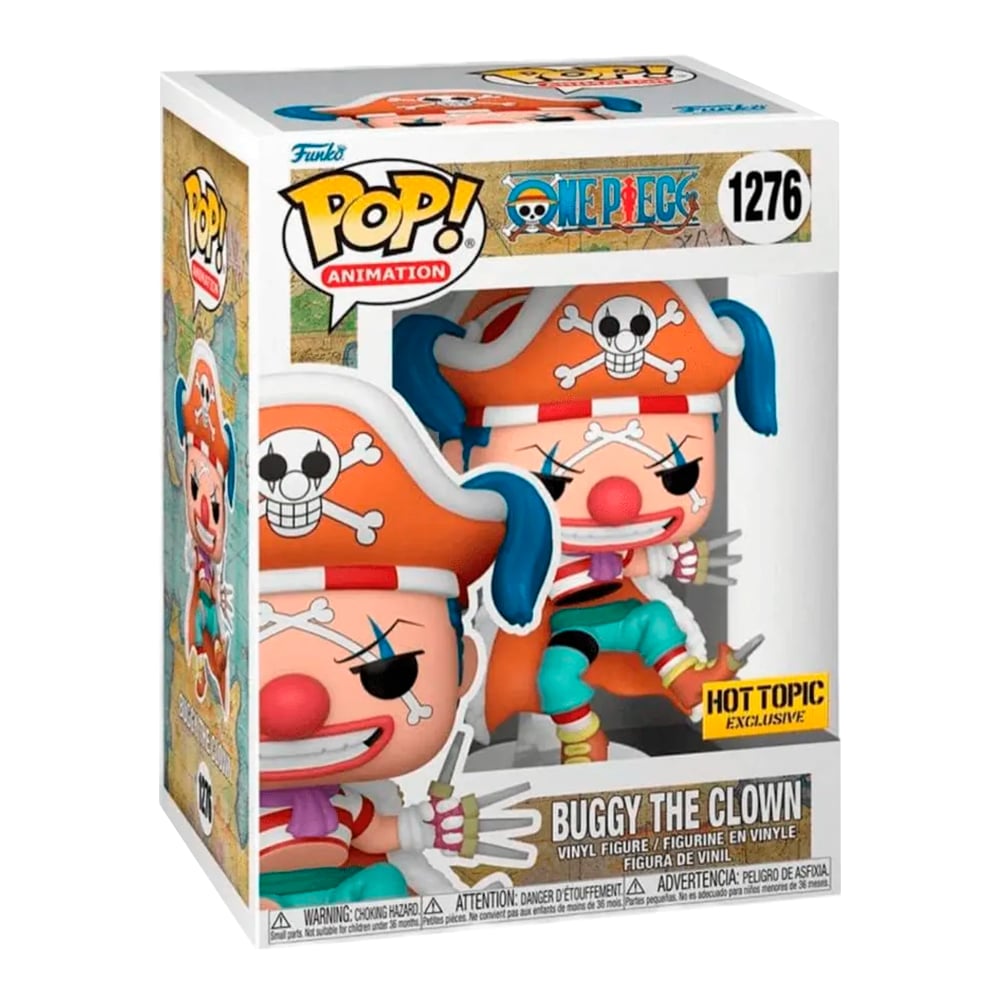 FUNKO POP! ANIME: ONE PIECE - BUGGY THE CLOWN #1276 – EXCLUSIVE HOT TOPIC - 1
