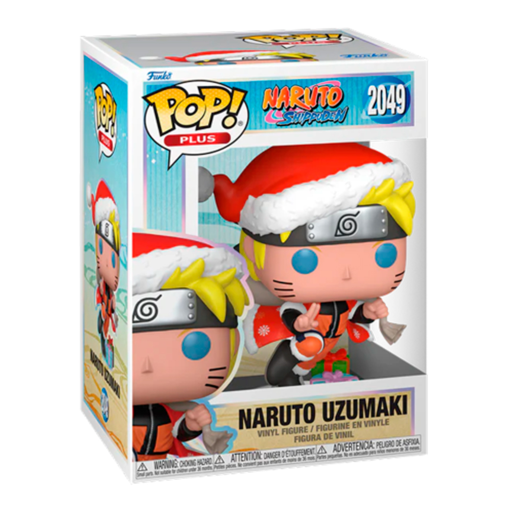 FUNKO POP! ANIME: NARUTO SHIPPUDEN - NARUTO UZUMAKI NAVIDEÑO PLUS #2049 - 1