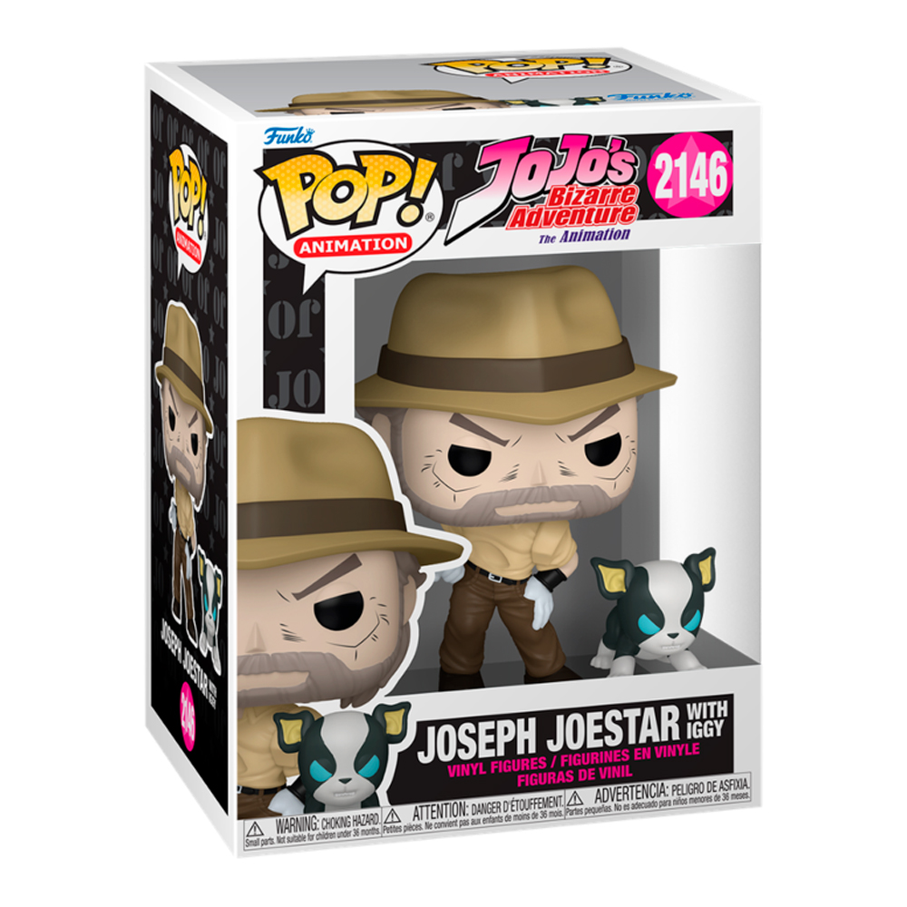 FUNKO POP! ANIME: JOJO'S BIZARRE ADVENTURE - JOSEPH JOESTAR CON IGGY #2146 - 1