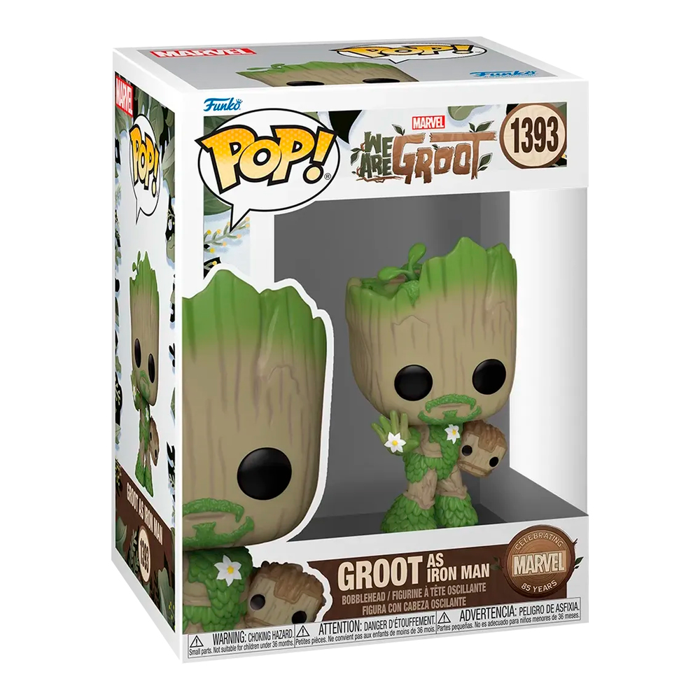 FUNKO POP! MOVIE: MARVEL - WE ARE GROOT - GROOT AS IRON MAN #1393 - 1