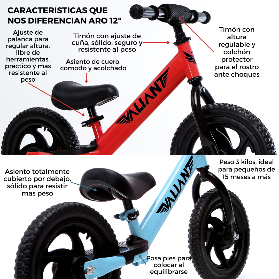 BICICLETA DE EQUILIBRIO PARA BEBES ARO 12 (1 A 4 AÑOS) PLATEADA - 4
