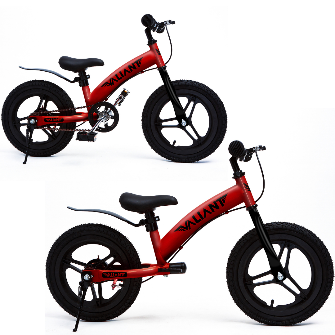 BICICLETA DE EQUILIBRIO ARO 14 3 EN 1 (3 A 6 AÑOS) ROJA - 1