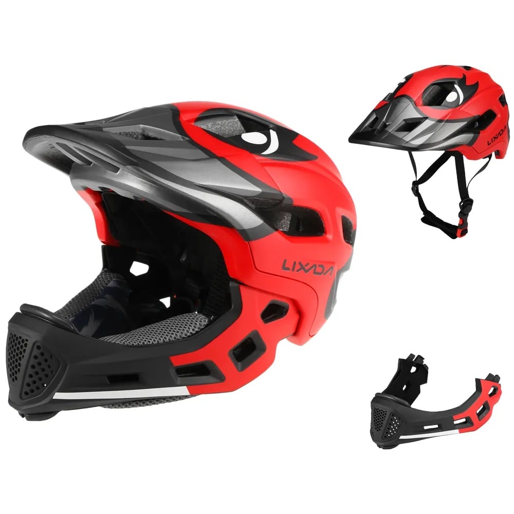 CASCO FULL FACE INTEGRAL NIÑOS (3 A 10 AÑOS) ROJO - 2