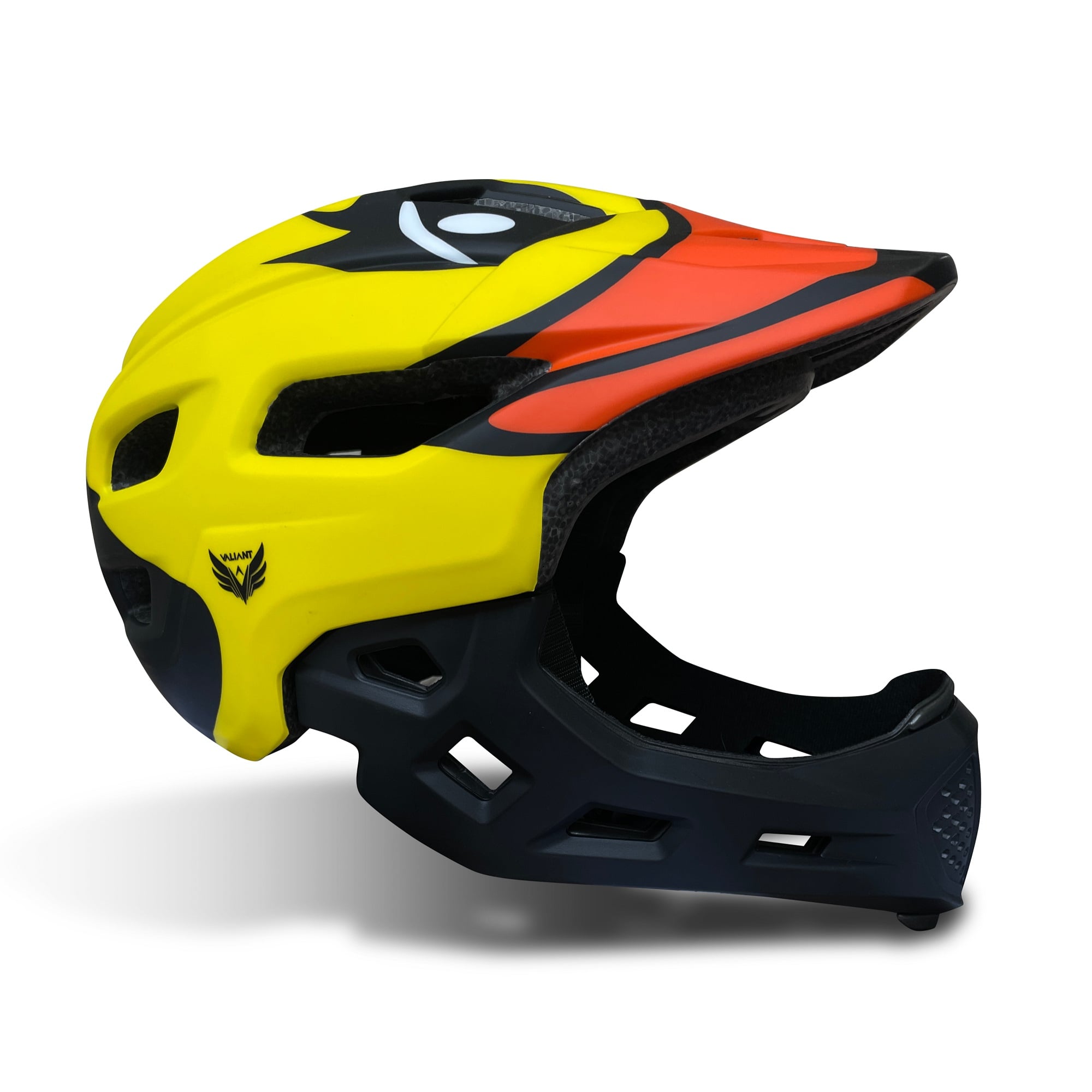 CASCO FULL FACE INTEGRAL NIÑOS (3 A 10 AÑOS) AMARILLO - 1