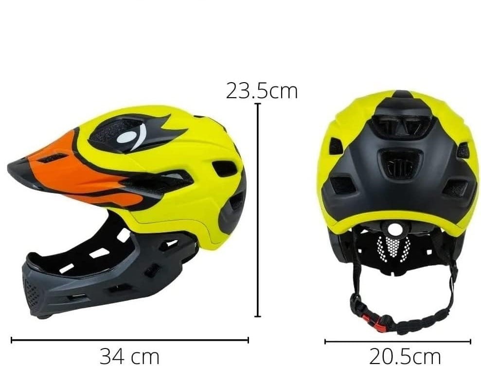 CASCO FULL FACE INTEGRAL NIÑOS (3 A 10 AÑOS) AMARILLO - 3