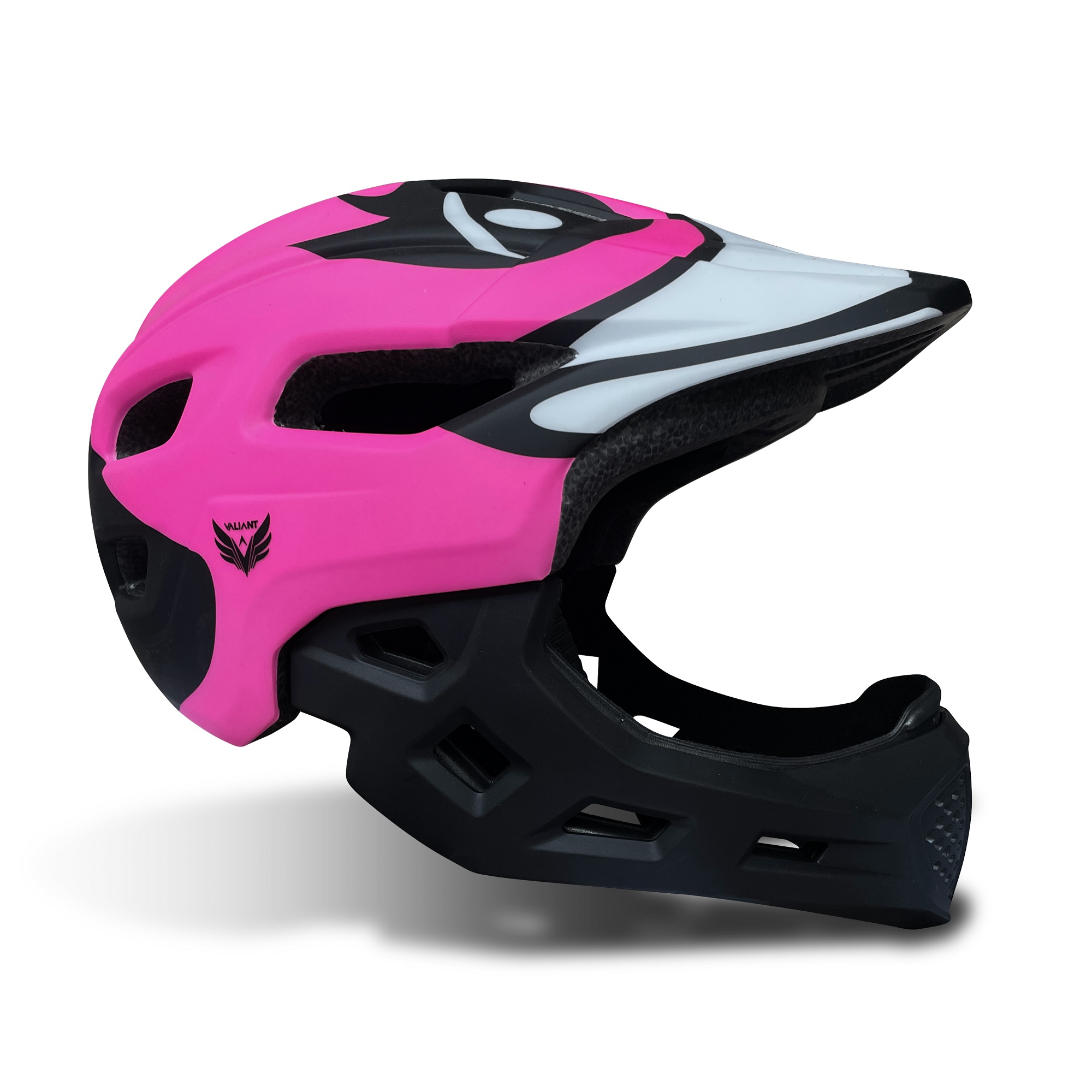 CASCO FULL FACE INTEGRAL NIÑOS (3 A 10 AÑOS) ROSADO - 1