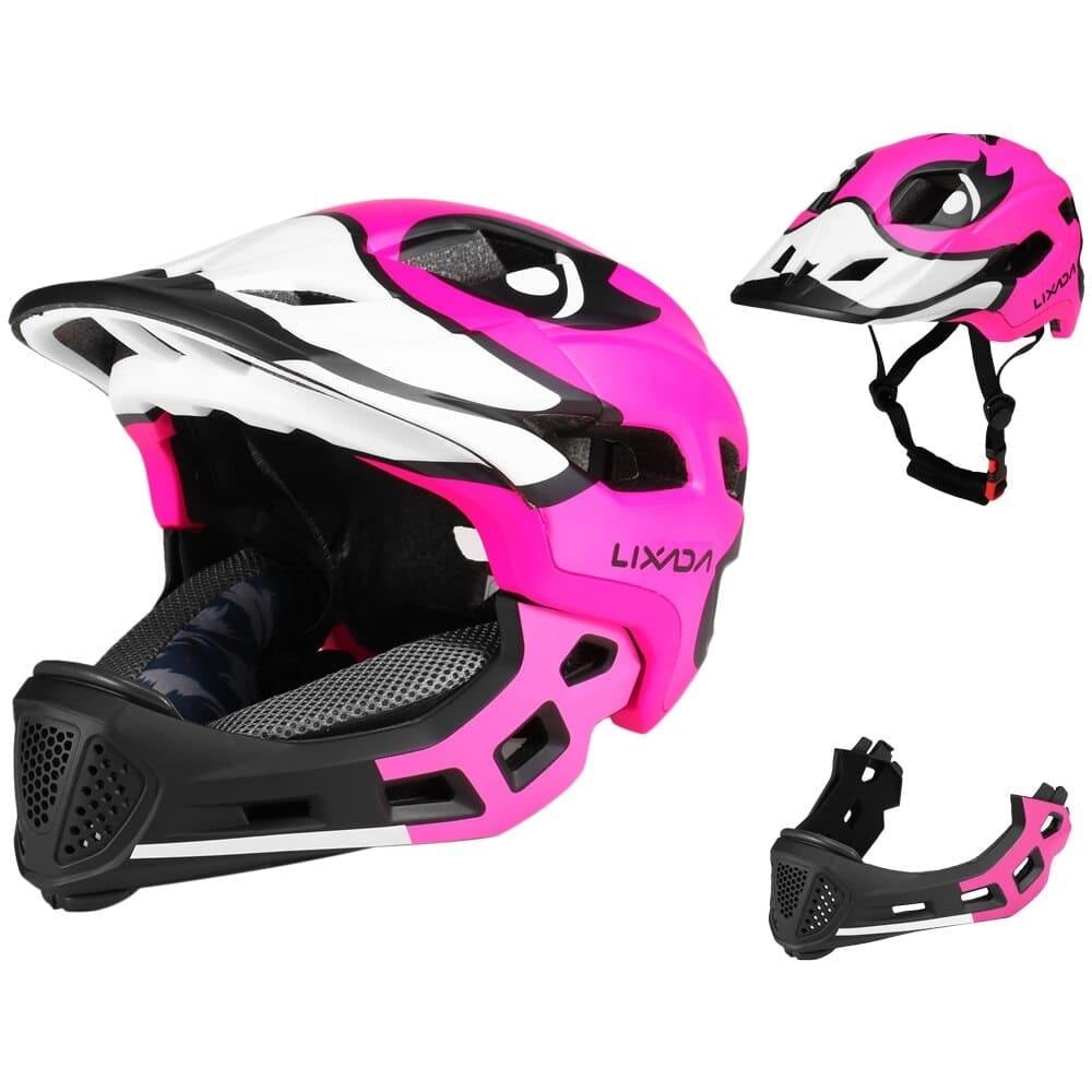 CASCO FULL FACE INTEGRAL NIÑOS (3 A 10 AÑOS) ROSADO - 2