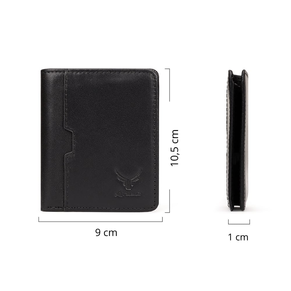 BILLETERA DE CUERO VACUNO CON RFID BP886 BLACK HOMBRE - 5