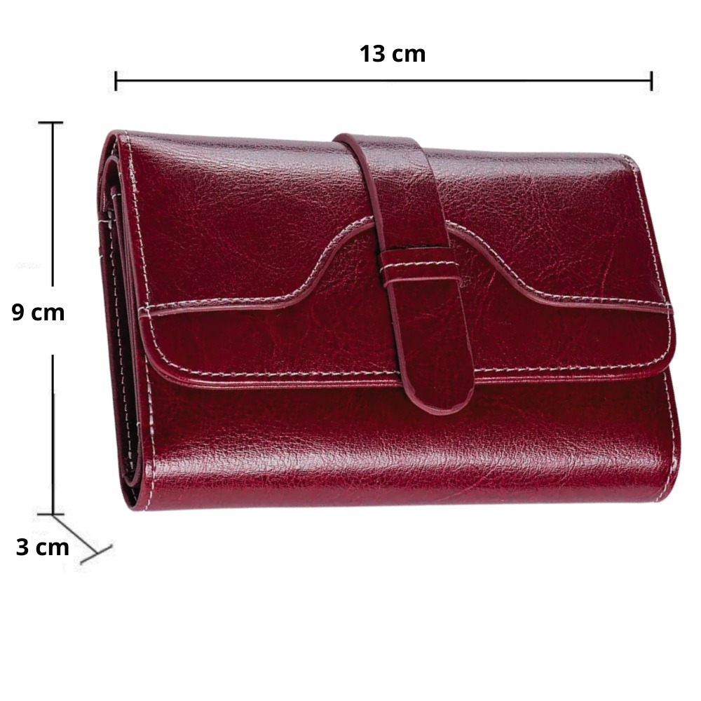 BILLETERA DE CUERO VACUNO CON PROTECCIÓN RFID. MUJER WALX03 - 6