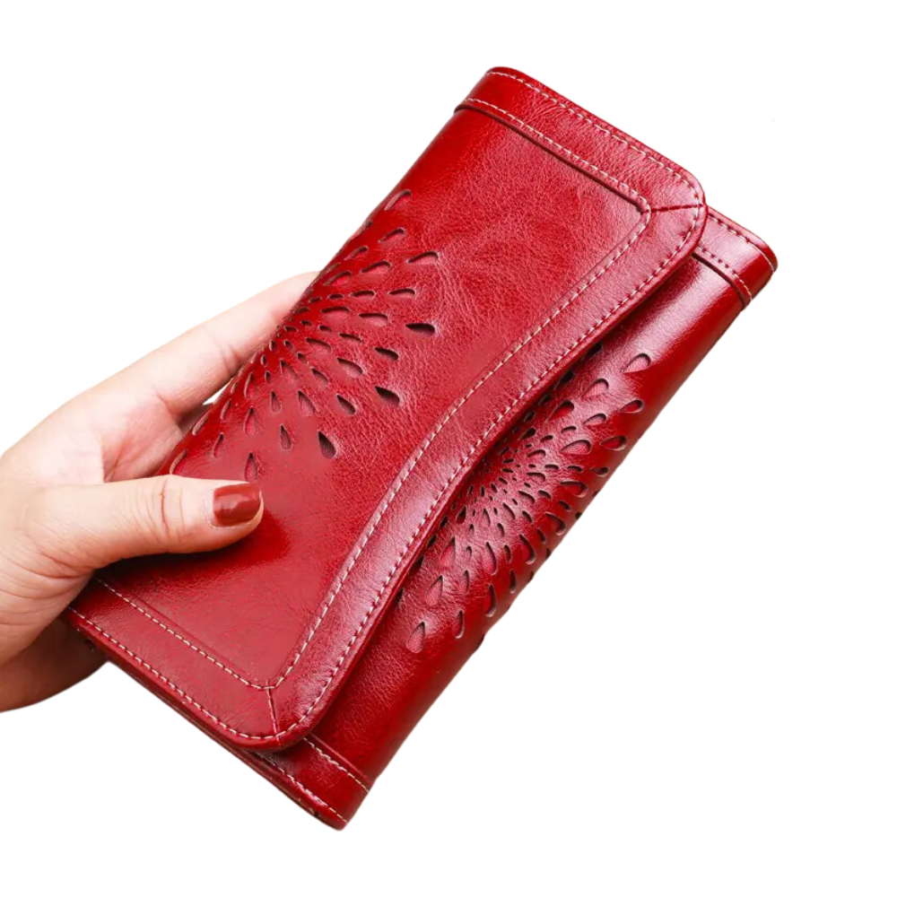 BILLETERA DE CUERO VACUNO. ARMUZ CON PROTECCIÓN RFID. MUJER W0013 - 1