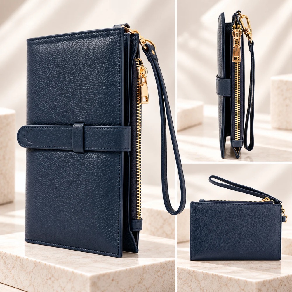 BILLETERA PORTA PASAPORTE DE CUERO VACUNO ARW03 MUJER - 4