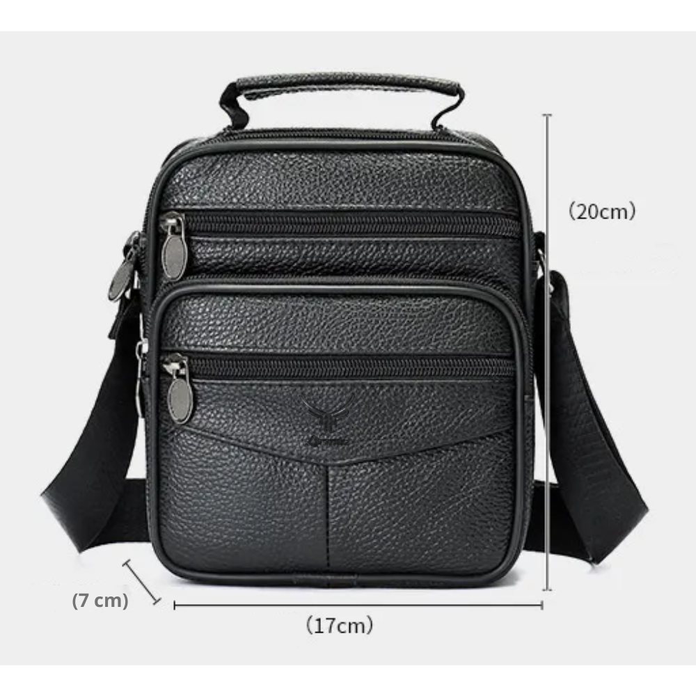 MORRAL DE CUERO VACUNO. HOMBRE. 6107 - 6