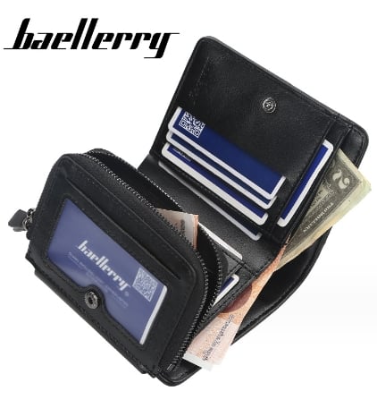 BILLETERA BAELLERRY CUERO VEGANO D9159 TRES CUERPOS - 2