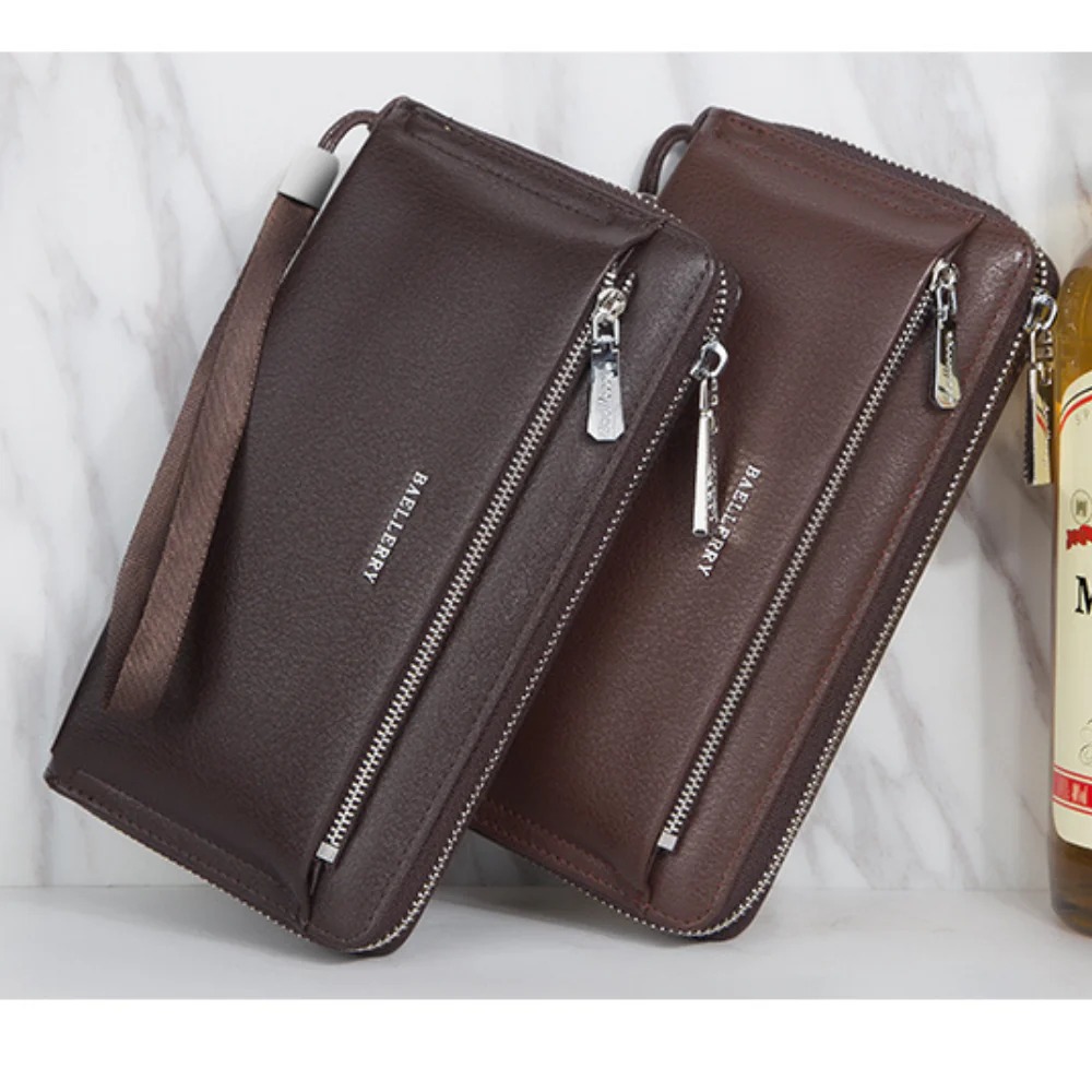 BILLETERA BAELLERRY S1081 CUERO VEGANO TIPO CHEQUERA - 5