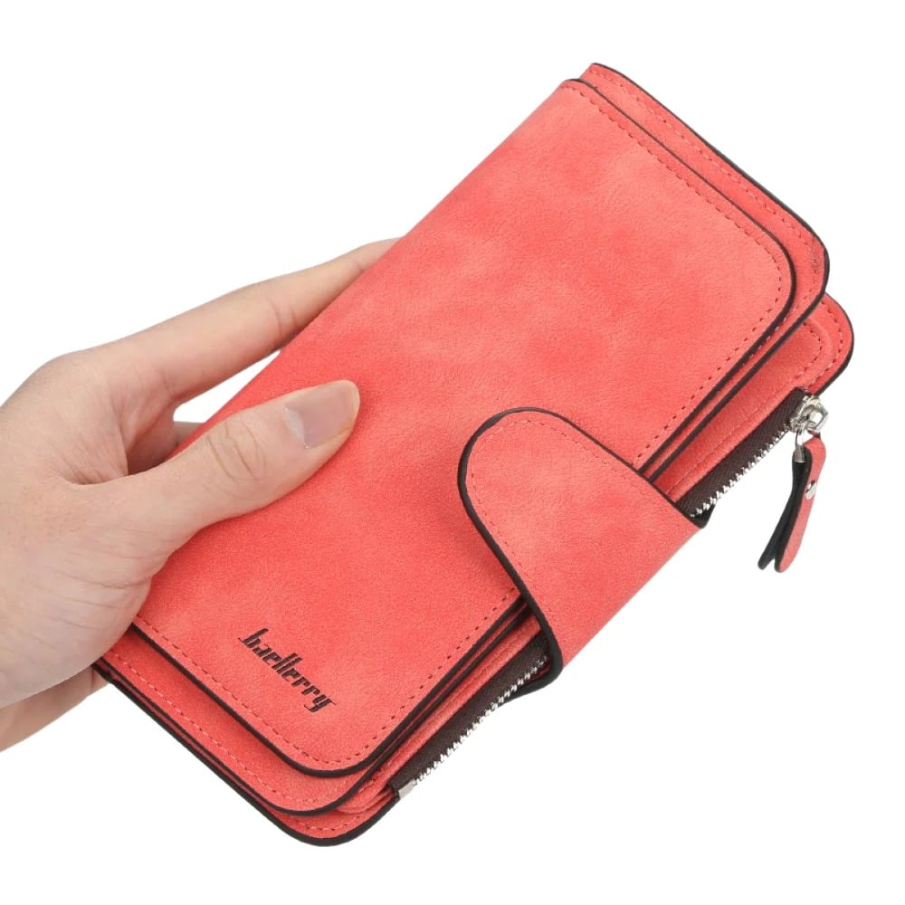 BILLETERA BAELLERRY N2345 CUERO VEGANO TIPO EJECUTIVA MUJER - 1