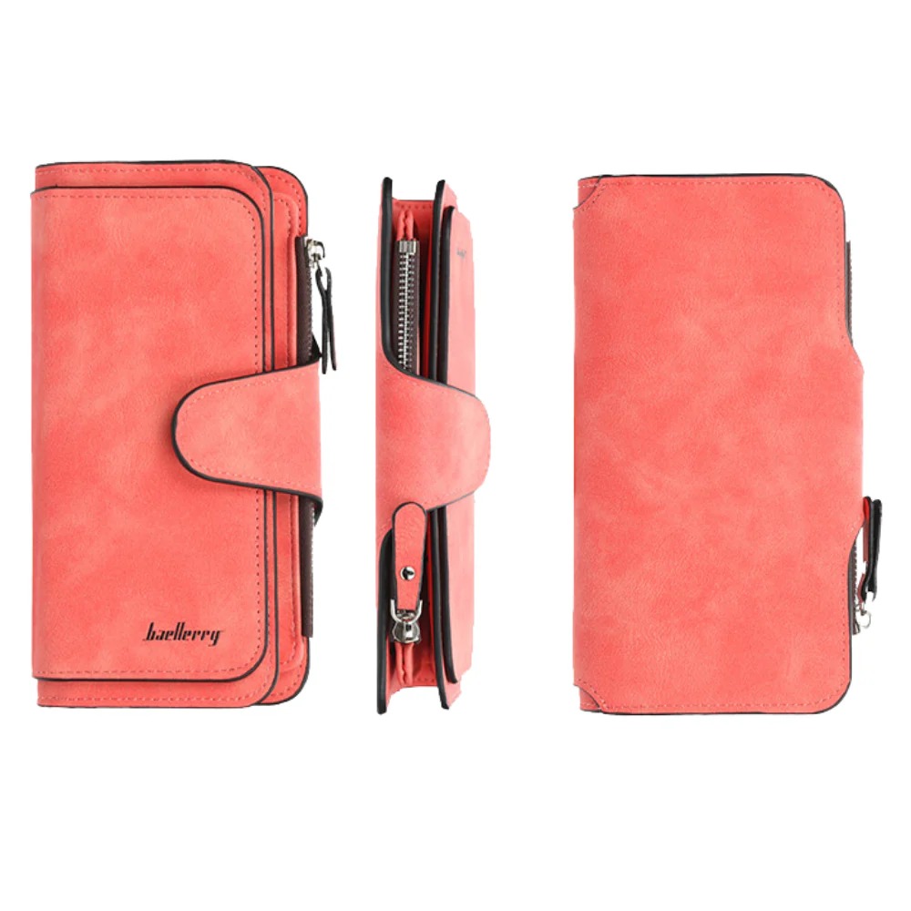 BILLETERA BAELLERRY N2345 CUERO VEGANO TIPO EJECUTIVA MUJER - 6