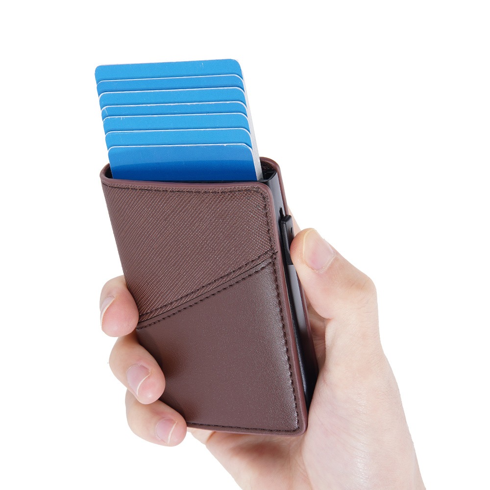 TARJETERO POP UP DE CUERO VEGANO K9290 - 4
