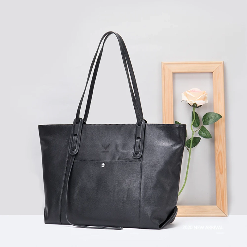BOLSO DE CUERO VACUNO 8175 DE AMPLIA CAPACIDAD - 5