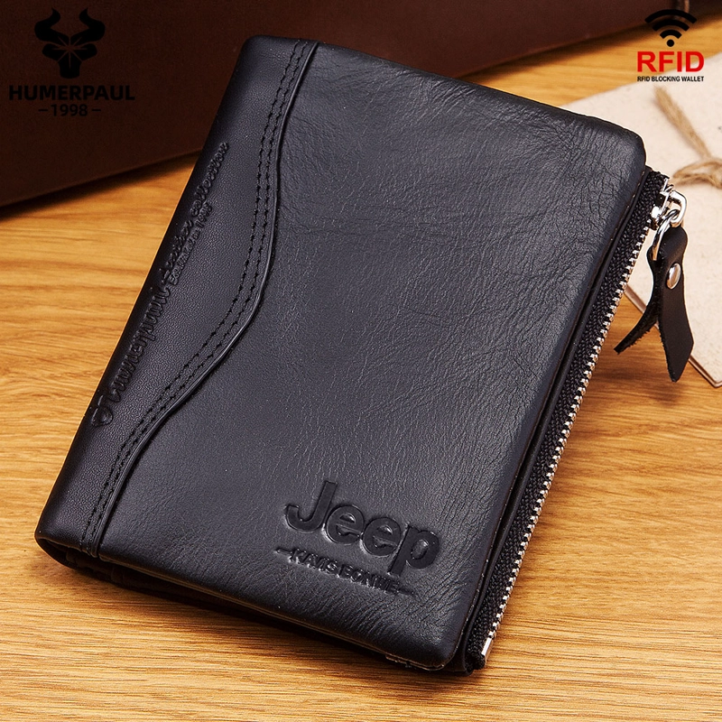 BILLETERA DE CUERO JEEP KAVIS BP812 CON RFID - 6